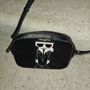 Karl Lagerfeld Black Crossbody Bag